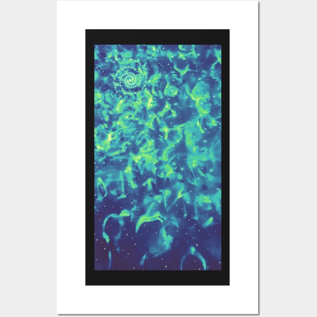 Green Galaxy Wall Art by LaurenPatrick